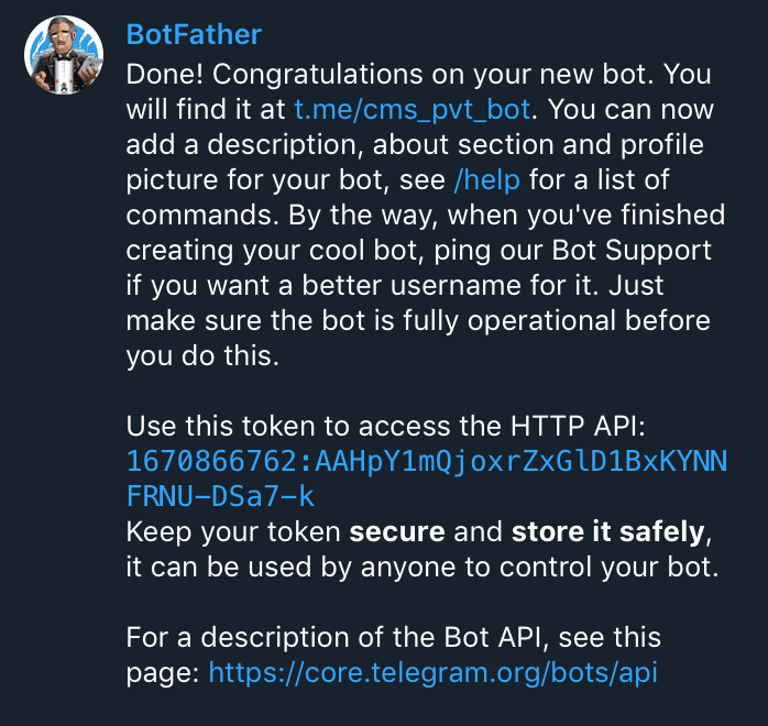 Build Telegram Bot without code and get notifications